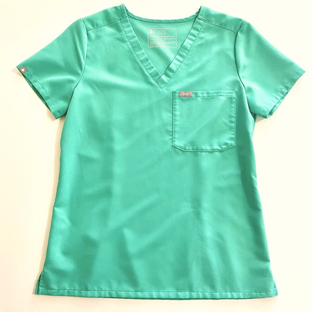 FIGS Surgical Green XS Catarina Scrub Top